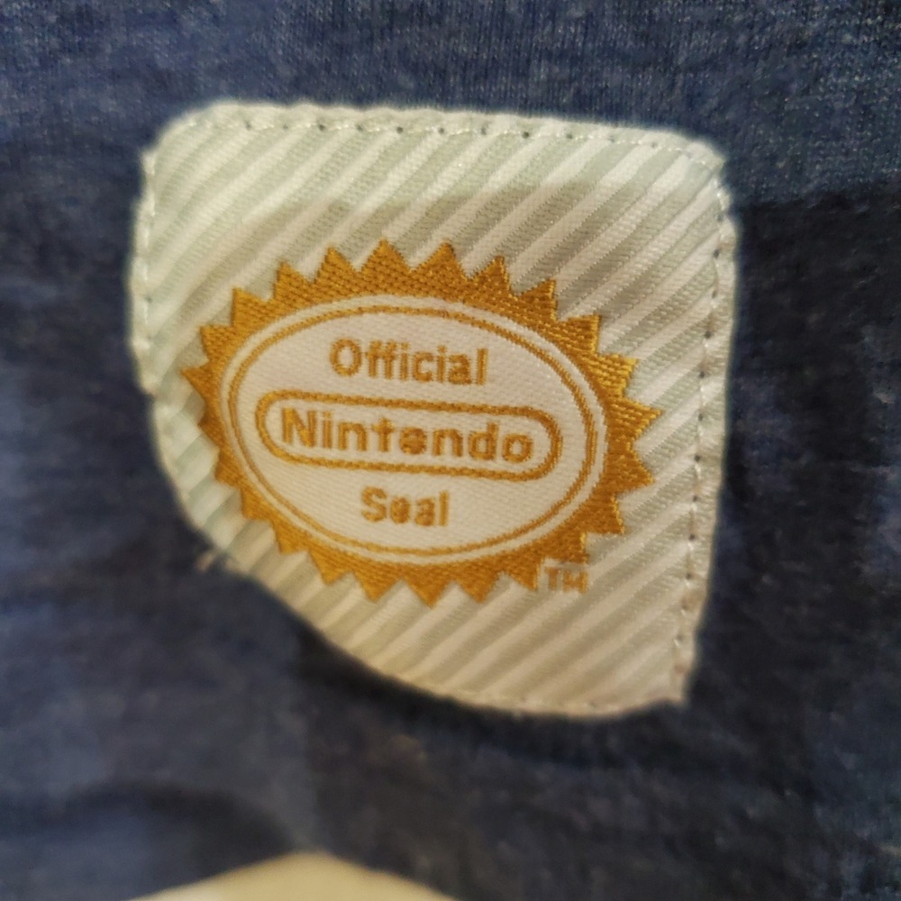 Nintendo New York Logo Hoodie Blue Long Sleeve‎ Lightweight Unisex Gamer - Picture 2 of 9